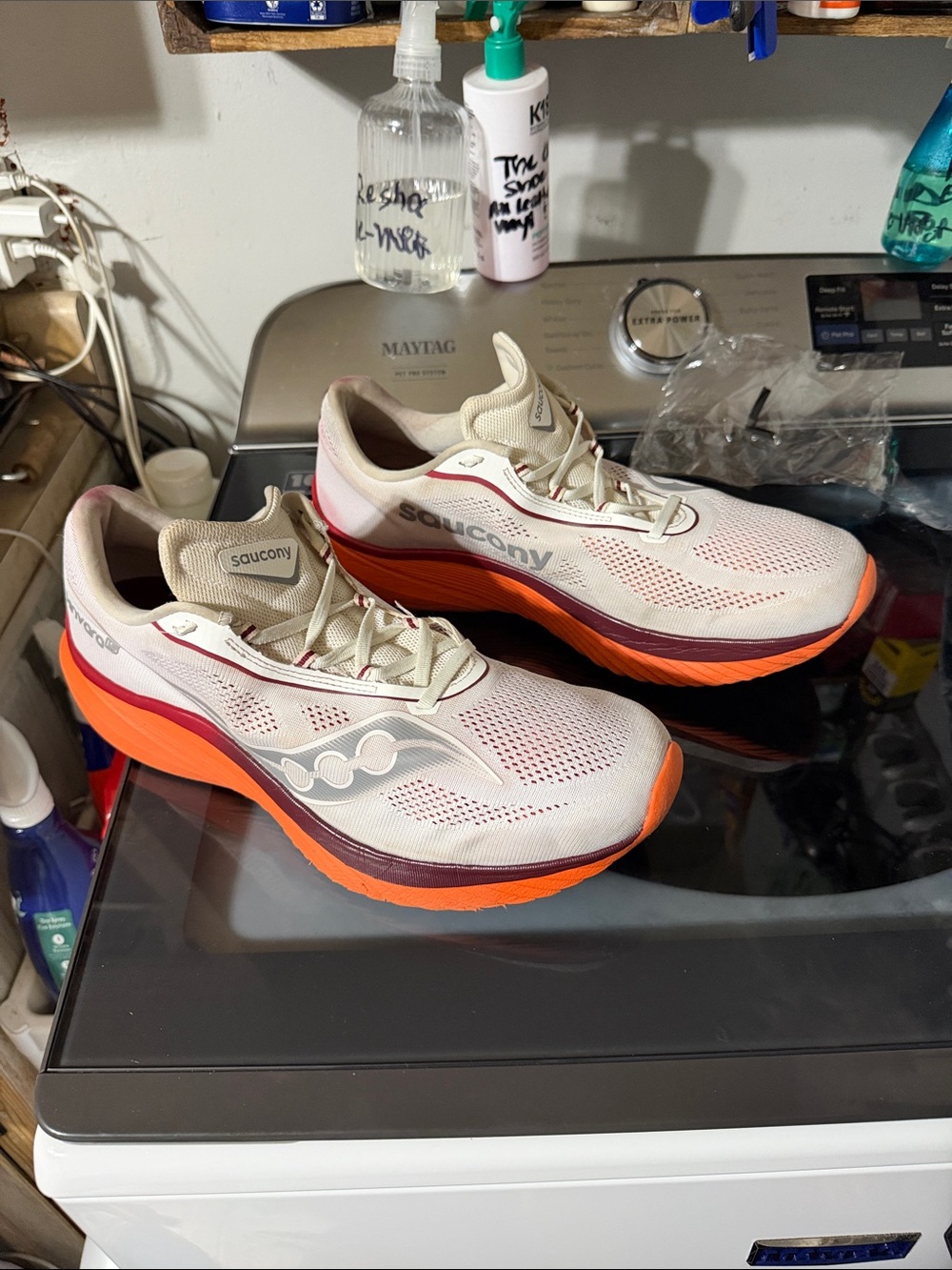 Saucony Kinvara 15 White Pepper Men’s Sz 13 Running Shoes S20967-212